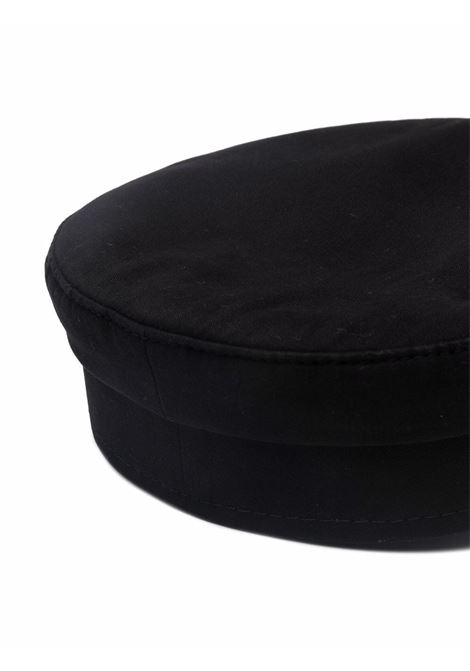 Cappello baker boy con ricamo in nero di Ruslan Baginskiy - donna RUSLAN BAGINSKIY | KPC033C033